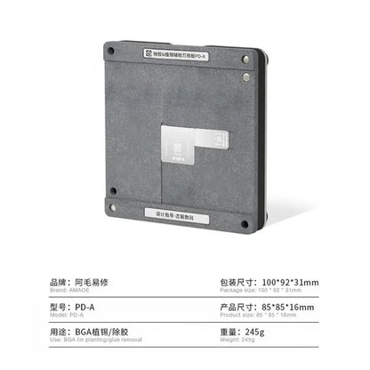 AMAOE Universal Magnetic BGA Reballing Platform & Base Fixture for Phone Motherboard & IC Repair