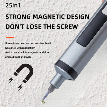 NASAN Rechargeable Precision Screwdriver with 25 Bits