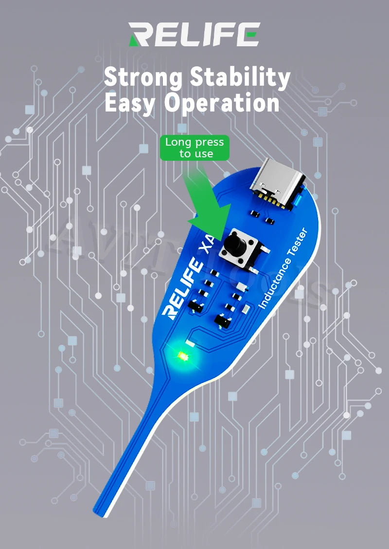 RELIFE XA5 Motherboard Coil Tester Inductor Detector Tool for PC Repair Electromagnetic Induction Quick Fault Check