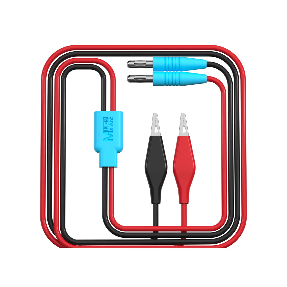 Cables de prueba MAANT M103 con conector tipo banana y pinzas de cocodrilo