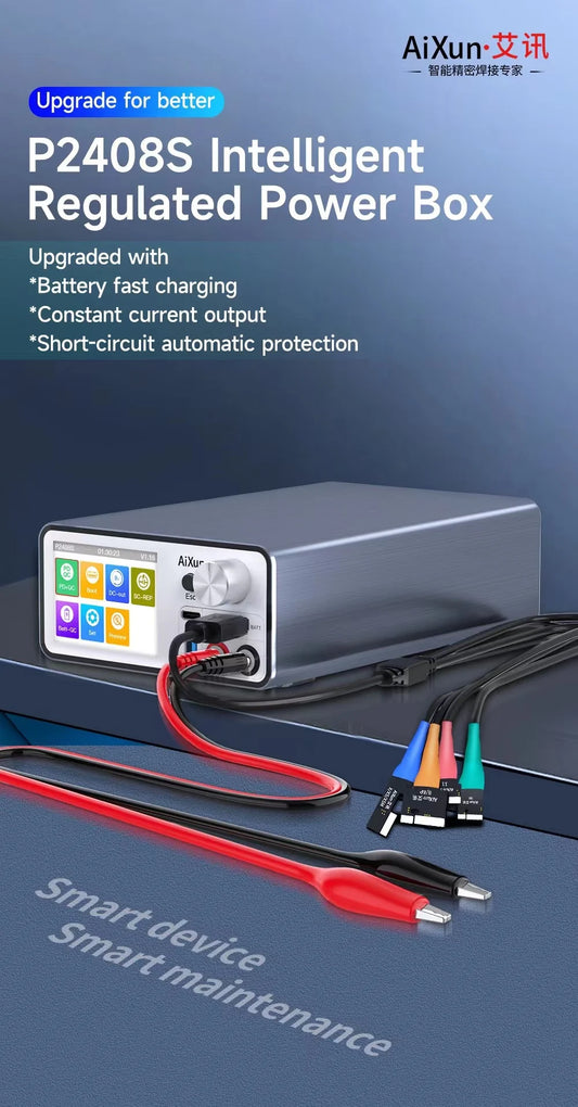 Aixun Intelligent Voltage Regulator, Power Supply, Fast Charge Detection, Mainboard Short Circuit Tester, P2408S