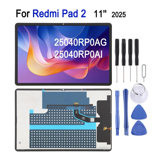 11'' IPS LCD Screen For Xiaomi Redmi Pad 2, 25040RP0AG 25040RP0AI Tablet LCD Display Touch Screen Digitizer Replacement Part