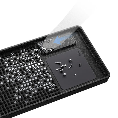 Bandeja de almacenamiento vertical para tornillos Qianli, magnética de dureza suave y firme, organizador de alta eficiencia para tornillos de teléfono
