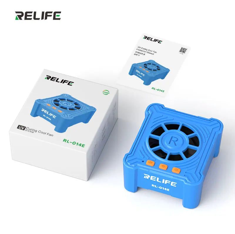 RELIFE RL-014E UV Lamp Curing Fan 6W | 3-Speed Smoke Exhaust Cooling for Mobile Phone Motherboard Repair