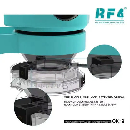 RF4 RF-OK-9 Anillo de luz para microscopio de 144 LED