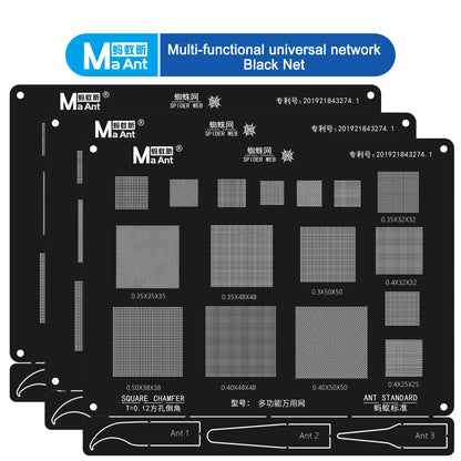 MAANT Universal Multi-Pattern BGA Reballing Stencil