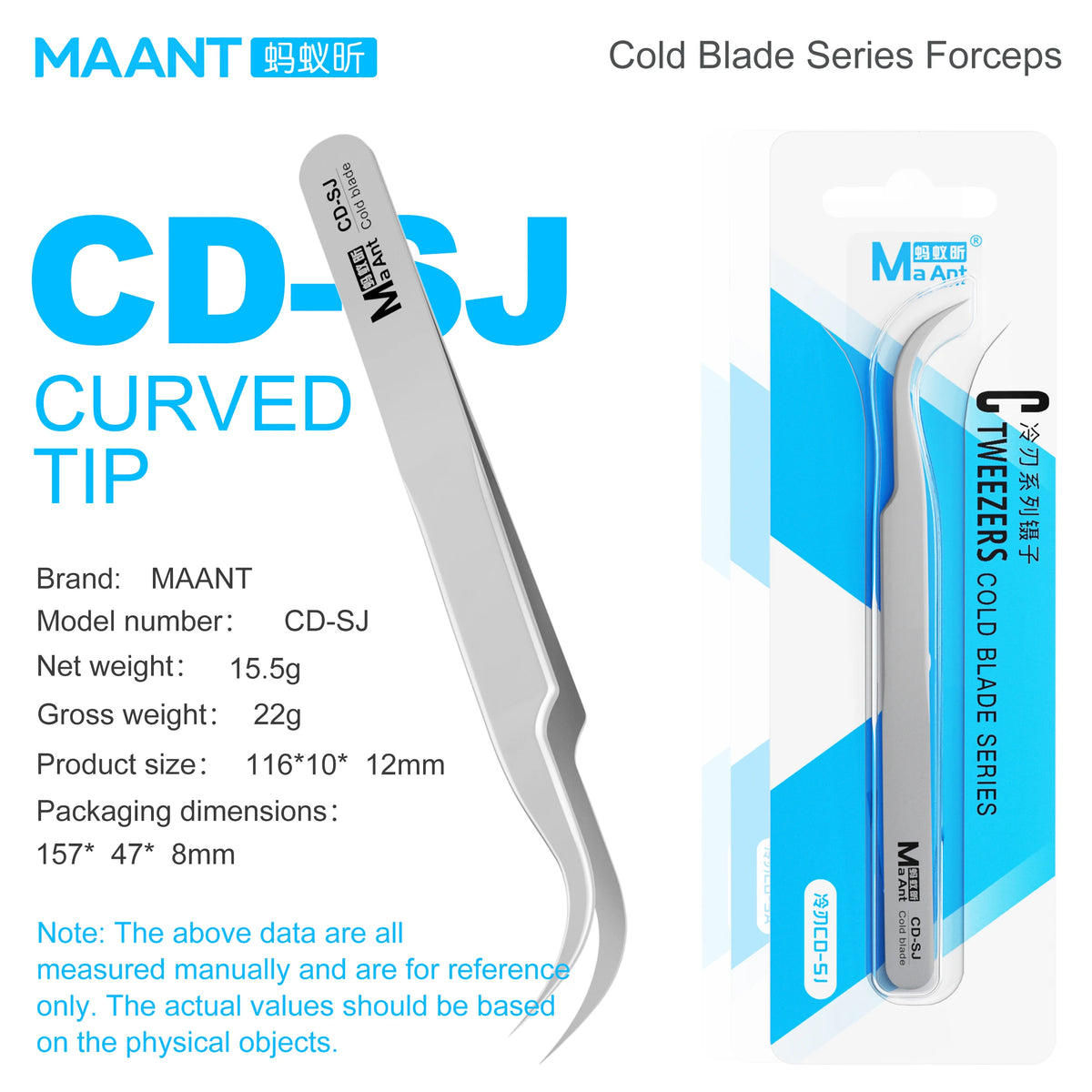 MAANT Cold Blade CD-Series Precision Tweezers