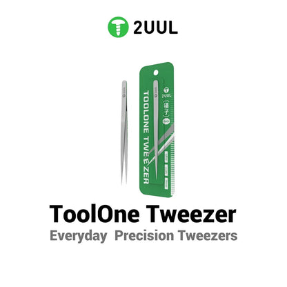 2UUL TW15 ToolOne Professional Precision Tweezers Fine Point for Daily Use Beauty Craft Electronics Model Making Hand Tools