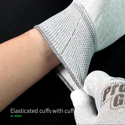 RELIFE RL-063 Anti Static Antiskid Gloves PU Insulation Coated Finger Protection Electronic Working Gloves For Phone Repair