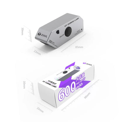 2UUL SC05 600mAh Metal Shell Portable UV Curing Lamp USB To Type-C Dual Wick for Tablet Phone Motherboard CPU Chip Repair Tools