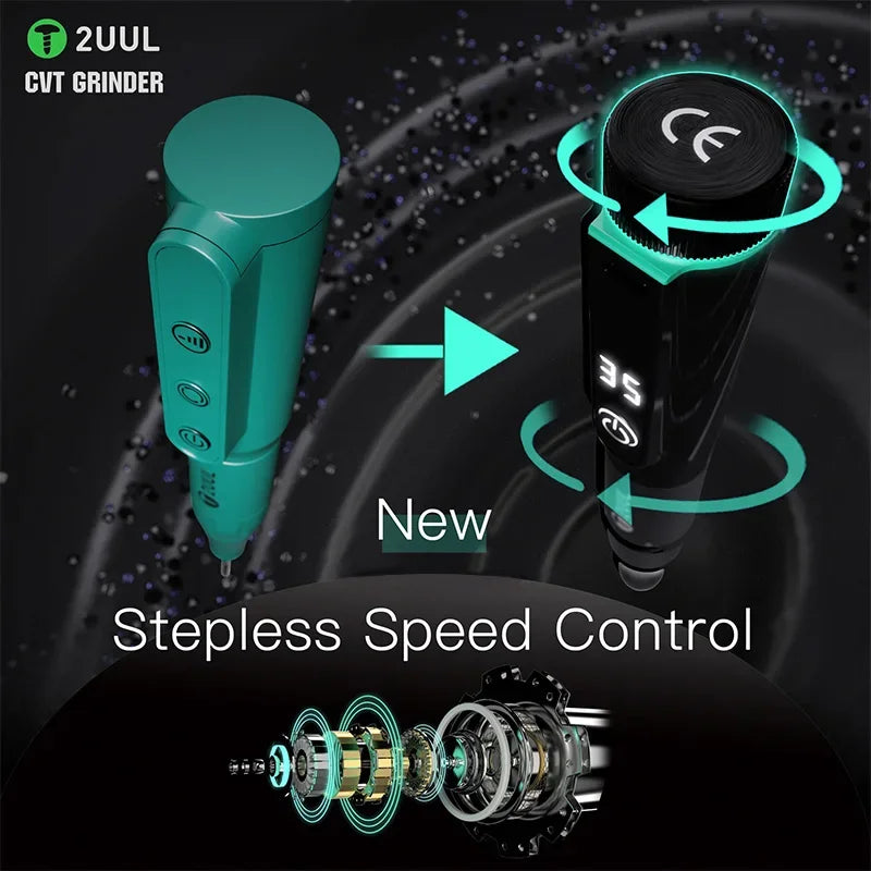 2UUL DA84 CVT Grinder Pro Stepless Speed Electric Grinding Pen for Phone Frame Screw Removal Chip Polishing Repair Tool