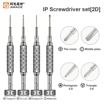 Amaoe AD-2D & AD-3D Precision Screwdriver with S2 Steel Bit for Phone Repair