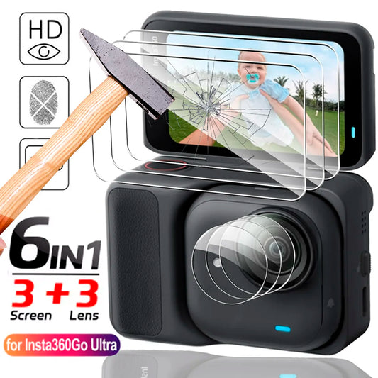 9H Hardness Screen Protectors Tempered Glass for Insta360GO Ultra Flexible Anti-scratch Hydrogel Lens Film for Insta360 GO Ultra