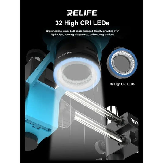 RELIFE RL-033E Pro microscope LED light source eliminates reflection, adjustable brightness dual polarized light source