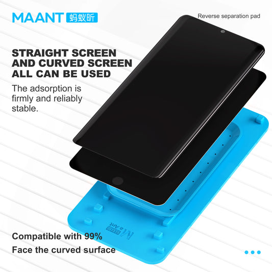 Almohadilla separadora MaAnt Screen Reverse Separation Pad Universal, compatible con el 99 % de las pantallas planas y curvas, herramienta para reparar teléfonos móviles