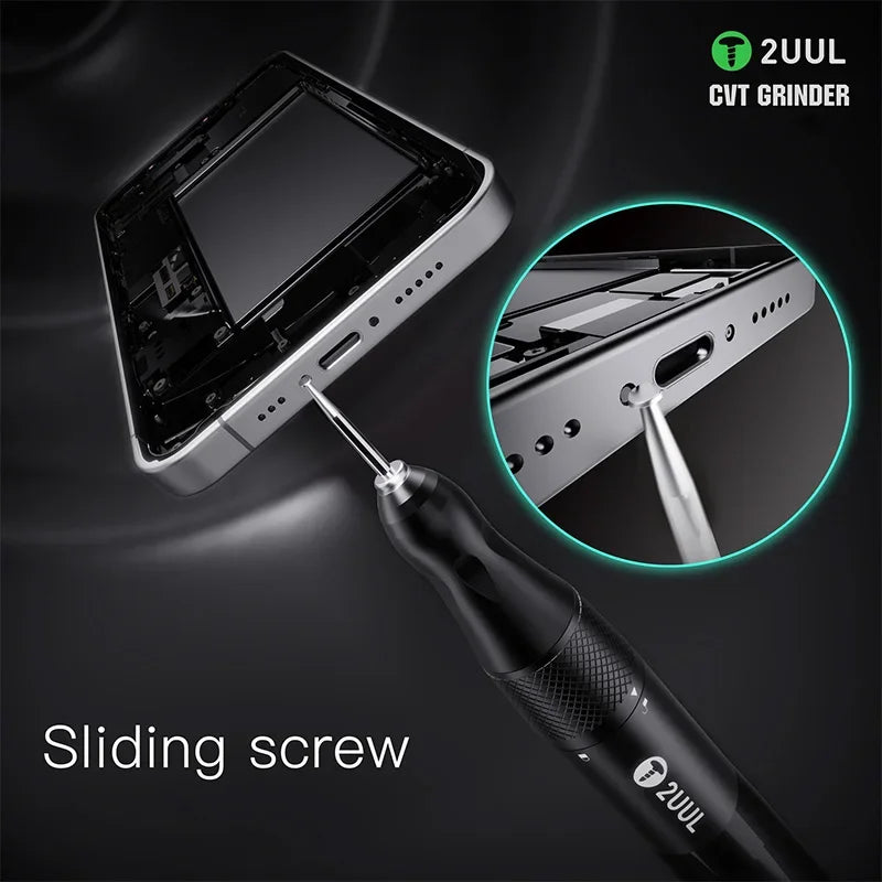 2UUL DA84 CVT Grinder Pro Stepless Speed Electric Grinding Pen for Phone Frame Screw Removal Chip Polishing Repair Tool