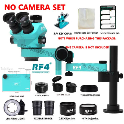 RF4 Swing-Arm Microscope and Camera Kit Options