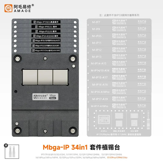 Plataforma de reballing BGA AMAOE MBGA-IP 34 en 1