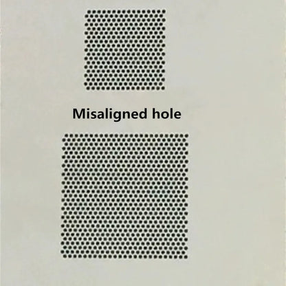 RELIFE  Universal 0.3/0.35/0.4/0.5  Parallel/45 Degree Hole BGA Stencil Multi-Purpose Solder Planting Steel Mesh Template
