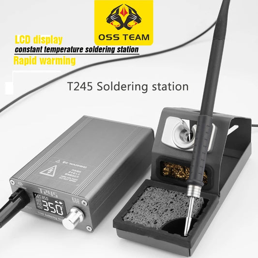 Estación de soldadura OSS T245 de temperatura constante de 130 W 3S con punta de soldador C245, herramienta de soldadura para reparación de teléfonos móviles