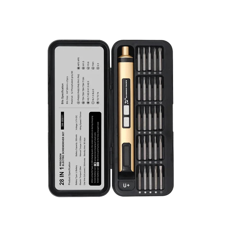 NASAN Rechargeable Precision Screwdriver with 25 Bits
