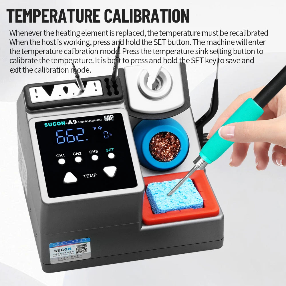 SUGON A9 Soldering Station Compatible With 210/245/115 Handle Welding Repair Station Suitable For Mobile Phone BGA PCB Repair