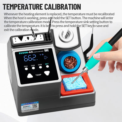 SUGON A9 Soldering Station Compatible With 210/245/115 Handle Welding Repair Station Suitable For Mobile Phone BGA PCB Repair