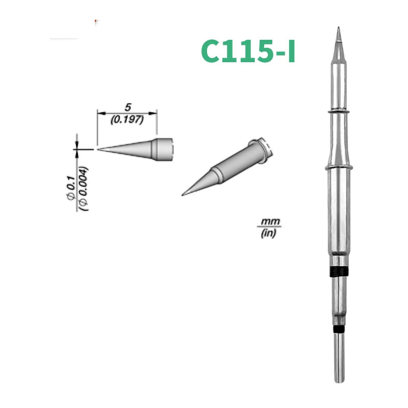 C115 Replacement Soldering Iron Tips - K/I/IS Profiles