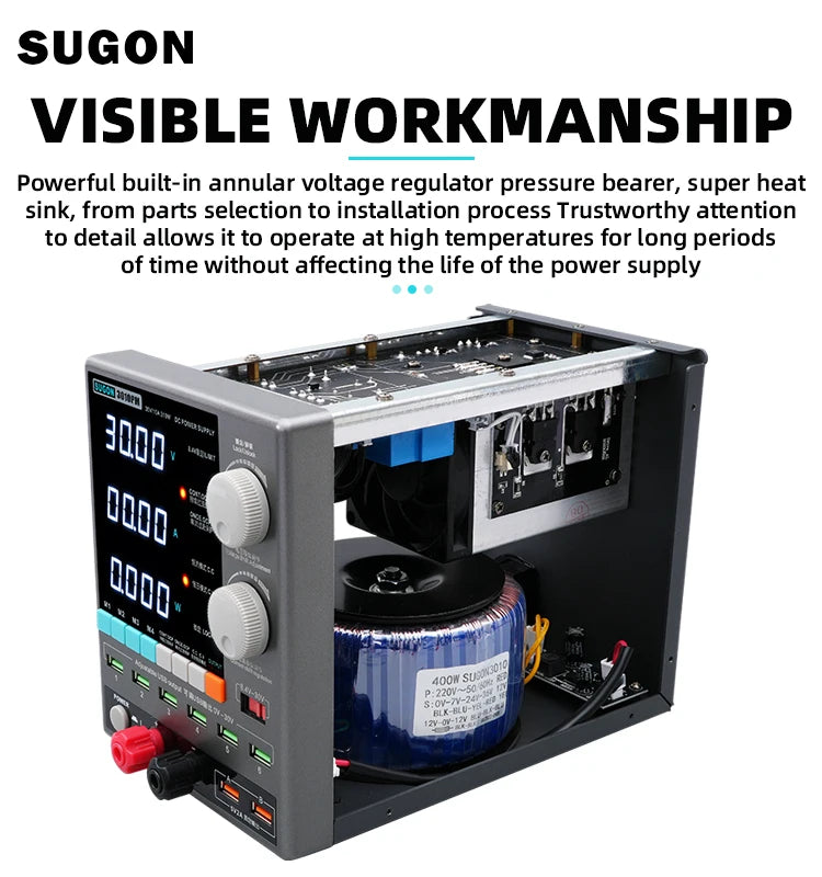 SUGON 3010PM DC Power Supply Adjustable Switching Power Supply for Equipment Maintenance