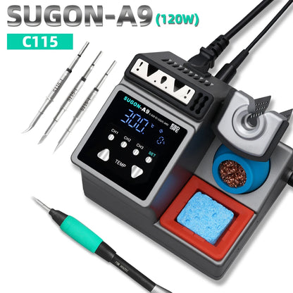 SUGON A9 Soldering Station Compatible With 210/245/115 Handle Welding Repair Station Suitable For Mobile Phone BGA PCB Repair