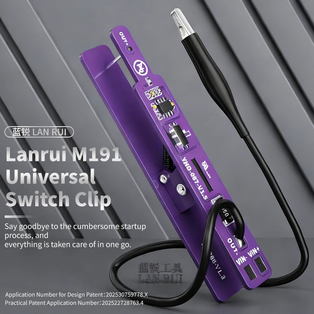 Lanrui M191 Universal Power-On Clip Current Leakage Detection Tool 2Modes for Non-Encrypted Android Phones IP SERIES Repair Tool