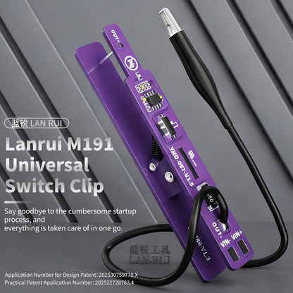 Lanrui M191 Universal Power-On Clip Current Leakage Detection Tool 2Modes for Non-Encrypted Android Phones IP SERIES Repair Tool