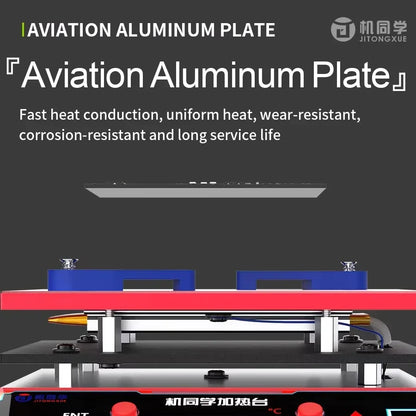 JTX JP-1 Universal Thermostatic Preheating Layering Platform For iPhone X-16 Pro Max Android PCB Layered Chip Glue Cleaning Tool