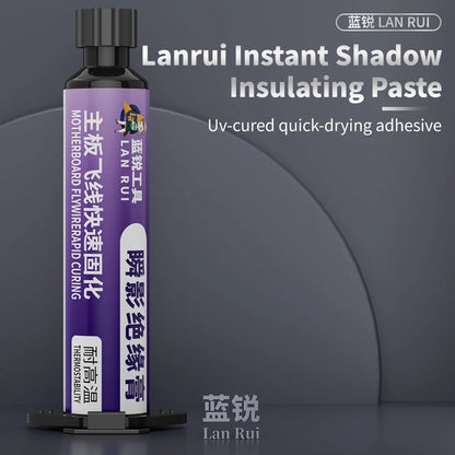 Pasta aislante para PCB de curado UV LANRUI de 10 ml