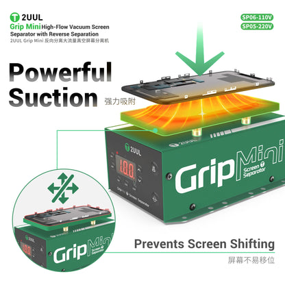 2UUL Grip Mini High Flow Vacuum Screen Separator Anti Shift Suction Platform For phone LCD Screen Separation Repair Tool