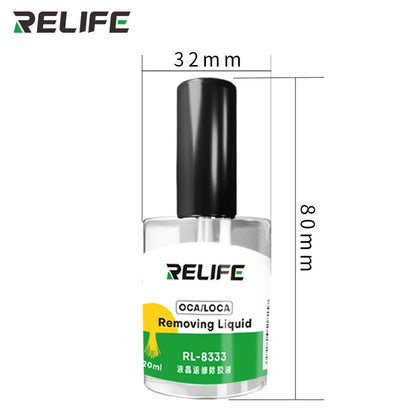 RELIFE RL-8333 20ml LCD Screen Repair Adhesive Remover Liquid for Phone Motherboard Repair Safe Non-Corrosive Glue Dissolver