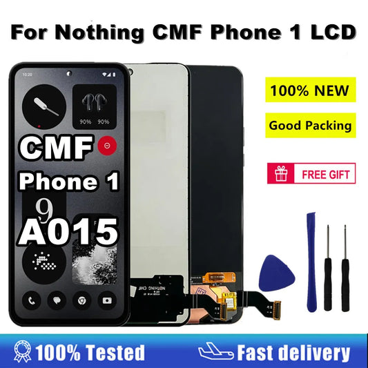 6.67" AMOLED For Nothing CMF Phone 1 LCD Display A015 Touch Screen Digitizer For Nothing CMF One A015 LCD Display Replacement