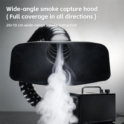 Dispositivo para fumadores QianLi AF100, herramienta antipolvo y purificador de humo con medidor de potencia, filtración de tres capas y gran potencia de succión