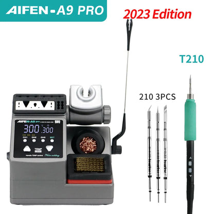 AIFEN A9PRO Soldering Station Compatible SUGON Soldering Iron Tip 210/245/115 Handle Control Temperature Welding Rework Station