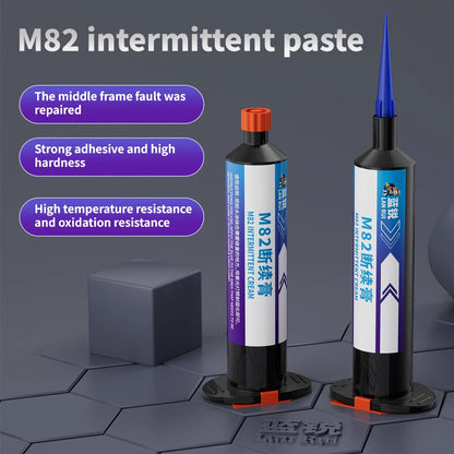LanRui M82 Intermittent Paste for Phone Frame Repair Strong Adhesion Fast Curing For Mobile Phone Frame Fracture Broken Repair