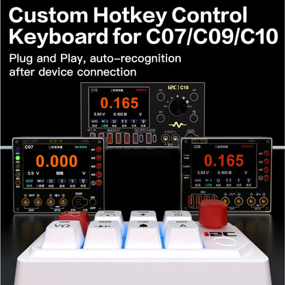 I2C K01 Teclado de teclas de acceso rápido: acceso con una sola tecla a las funciones de diodo, resistencia y capacitancia para multímetros con forma de onda C07/C09/C10, herramienta de reparación de teléfonos móviles