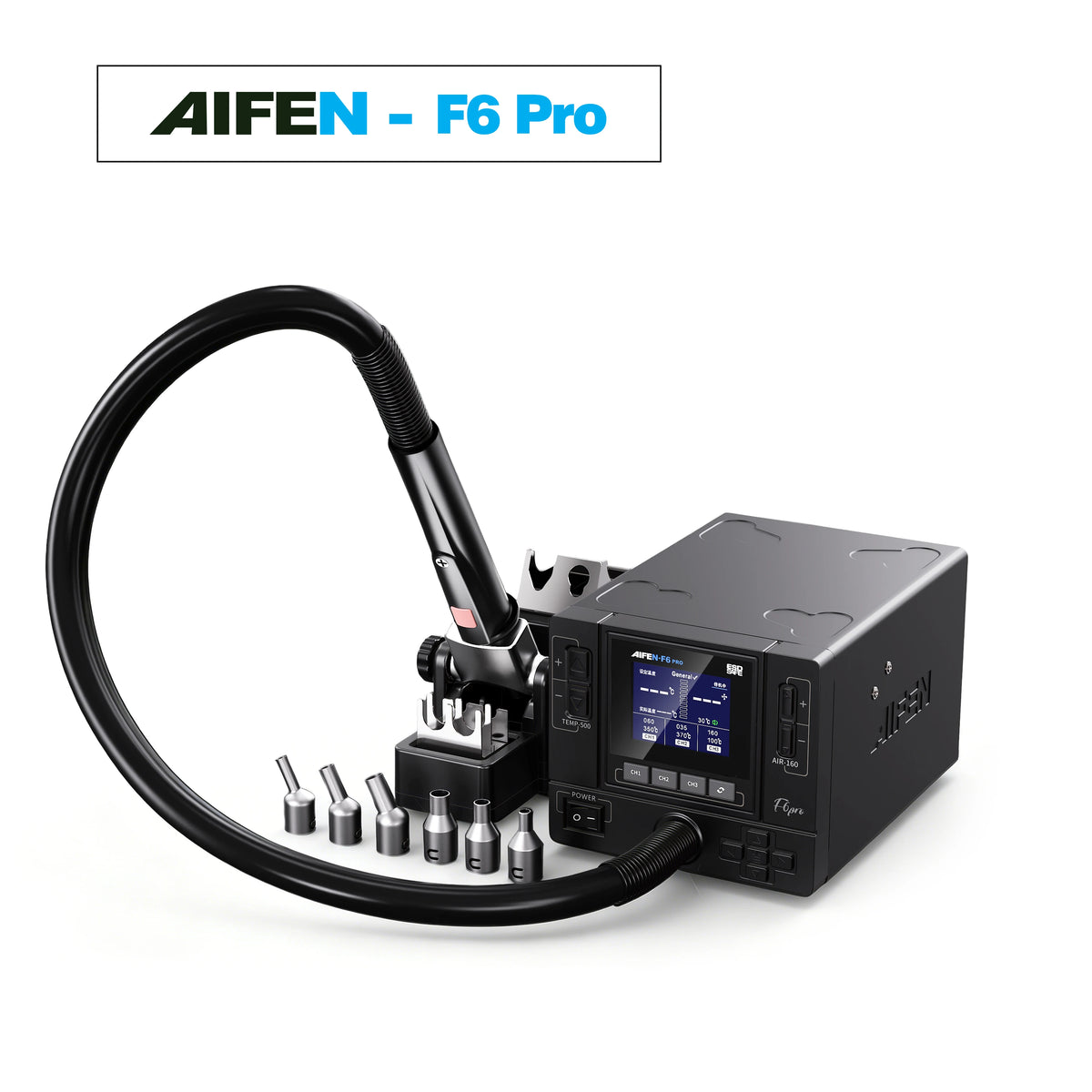 AIFEN F6PRO Hot Air Rework Station Industrial-Grade Hot AirAI Gun Electronics Soldering Station BGA SMD PCB Heat Gun