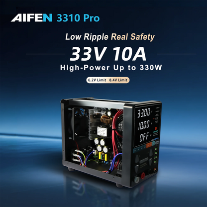 AIFEN 3310PRO Power Supply 33V/10A High Power 330W Low Ripple Pulse Protection High Precision Adjustable Switching DC Power