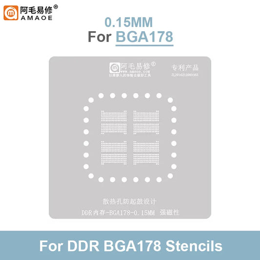Kit de plataforma magnética para reballing de RAM DDR de portátiles AMAOE BGA78 y BGA178