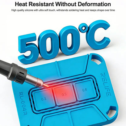 RELIFE RL-004R Curved Magnetic Soldering Pad Soft and Heat Resistant，for CPU Chips and Hard Drive ic Soldering Repair Tools