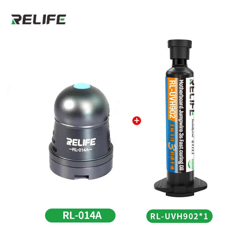 RELIFE 2 in 1 Smart Cold Air UV Curing RL-UVH902 3S Quick Drying Solder Resistance Oil RL-014C Intelligent Curing Lamp