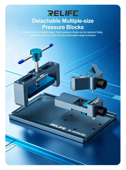 RELIFE RL-601PX Pro Frame Corrector Bend Warp Dent Frame Correction Fixture Bidirectional Pressure for Mobile Phone Repair Tools