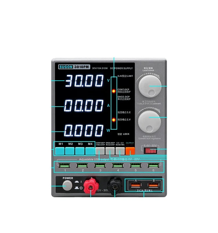 SUGON 3010PM DC Power Supply Adjustable Switching Power Supply for Equipment Maintenance