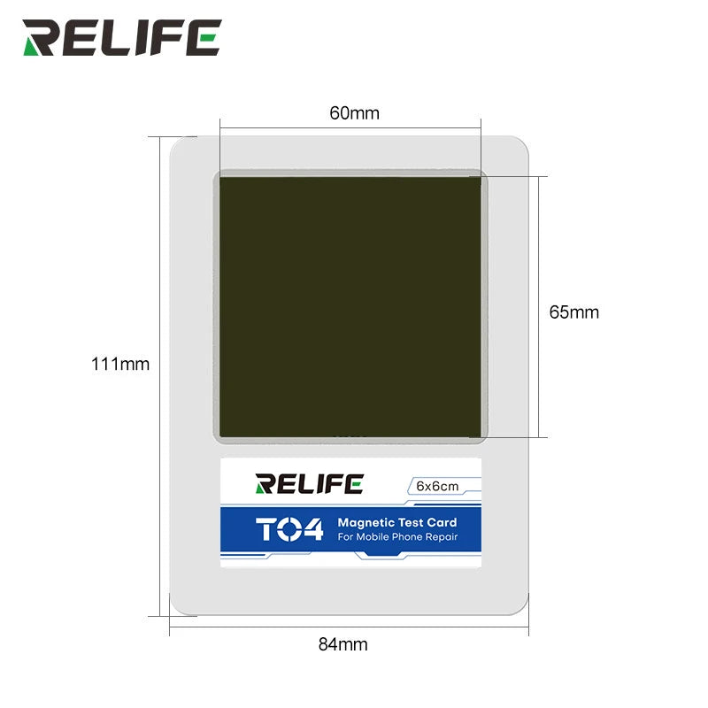 RELIFE TO4 Magnetic Card for Mobile Phone Repair Non-Destructive Testing Unlimited Charging Area Magnetic Visible Testing Tool