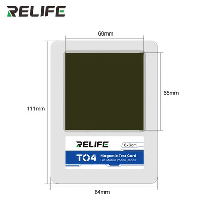 RELIFE TO4 Magnetic Card for Mobile Phone Repair Non-Destructive Testing Unlimited Charging Area Magnetic Visible Testing Tool